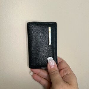 Cartier Black Key Card Holder with silver Accents